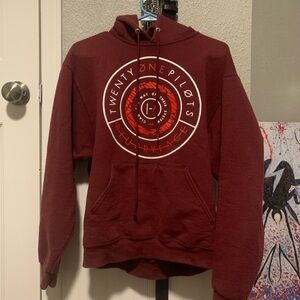 Twenty One Pilots Red Blurryface Graphic Hoodie